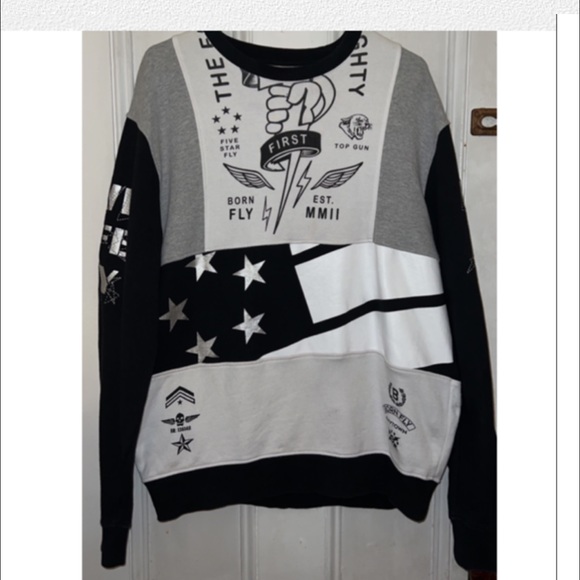 Born Fly Men’s Sweatshirt Size L - Picture 1 of 4